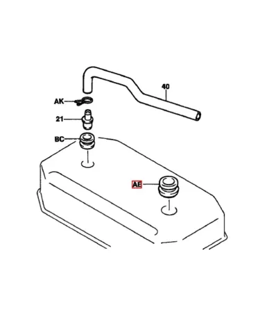 Korek wlewu oleju (odpowietrznik pokrywy) GM 3.0L