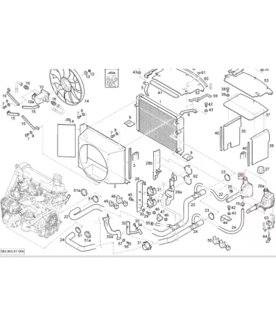 Zbiorniczek wyrównawczy płynu chłodzącego LINDE 393-01 (LPG) - wersja bez czujnika