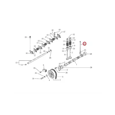 Laska popychacza zaworu NISSAN K15