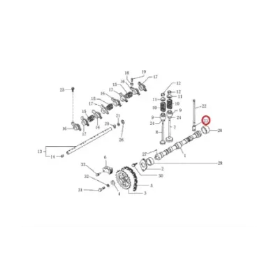 Popychacz zaworu NISSAN K15