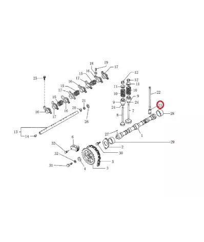 Popychacz zaworu NISSAN K21