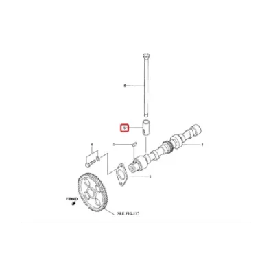 Popychacz zaworu silnika MITSUBISHI S3L2