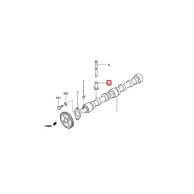 Popychacz zaworu silnika MITSUBISHI S4S-DT