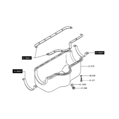 Uszczelka miski oleju CONTINENTAL R-ENGINE (810-46)