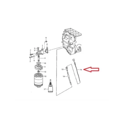 Miarka poziomu oleju VOLKSWAGEN (VW) ADF