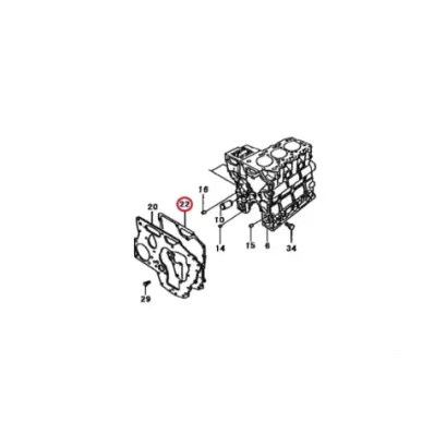Uszczelka pokrywy (obudowy) rozrządu MITSUBISHI L3E