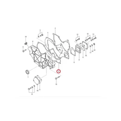 Uszczelka pokrywy (obudowy) rozrządu MITSUBISHI S3L