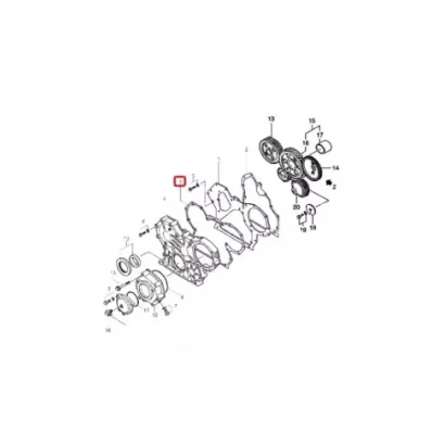 Uszczelka pokrywy (obudowy) rozrządu MITSUBISHI S4S
