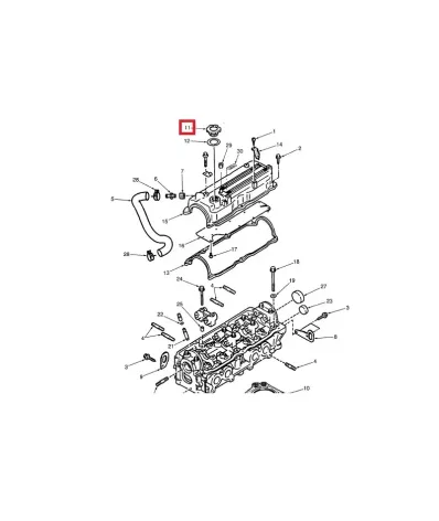 Korek wlewu oleju MAZDA FE 8V