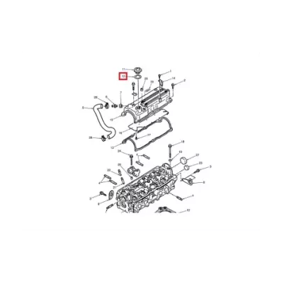 Uszczelka korek (korka) wlewu oleju MAZDA FE 8V