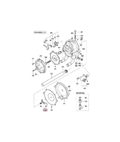 Zawór parownika-łapka (LPG) AISAN MODEL SC (1/2)