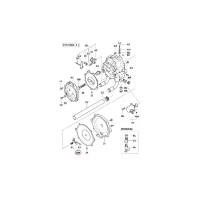 Zawór parownika-łapka (LPG) AISAN MODEL SC (1/2)