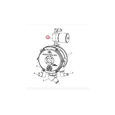 Elektrozawór parownika (LPG) WOODWARD