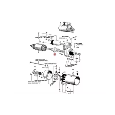 Bendiks (zębatka) rozrusznika silnika TOYOTA 5K
