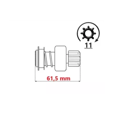 Bendiks (zębatka) rozrusznika silnika GM 3.0L