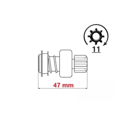 Bendiks (zębatka) rozrusznika silnika GM 3.0L