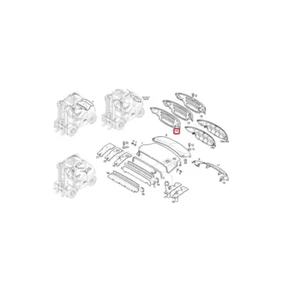 Osłona (kratka) przeciwwagi LINDE 394 - wersja bez oświetlenia