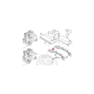 Osłona (kratka) przeciwwagi LINDE 396 -  wersja z oświetleniem LED