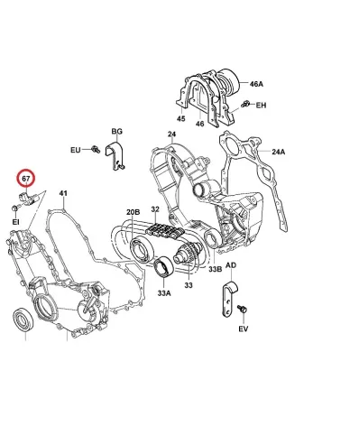 CZUJNIK POŁOŻENIA WAŁU KORBOWEGO TOYOTA 4Y