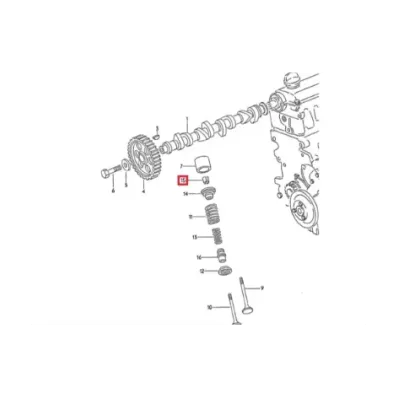 Sprężyna zaworu głowicy VOLKSWAGEN (VW) ADF   - WEWNĘTRZNA