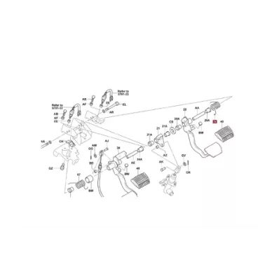 Sprężyna pedału hamulca TOYOTA Seria: 6 / 7