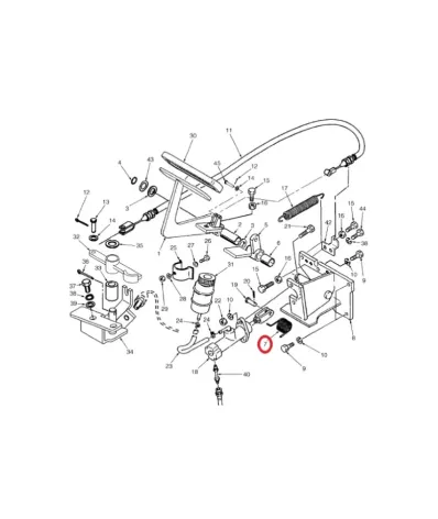 Sprężyna pedału hamulca YALE GLP16-20AF