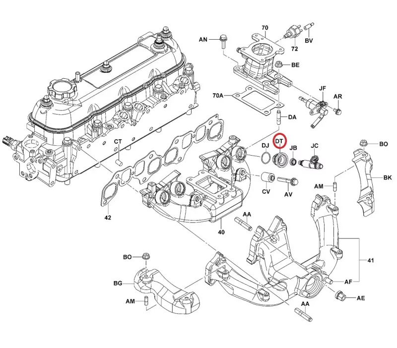 Uszczelka (uszczelniacz) wtryskiwacza TOYOTA 4Y - GNIAZDO
