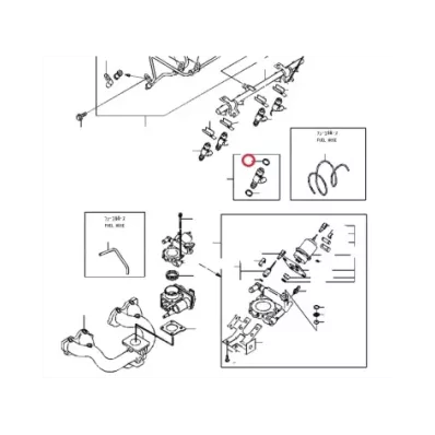 Uszczelka (uszczelniacz) wtryskiwacza NISSAN K15
