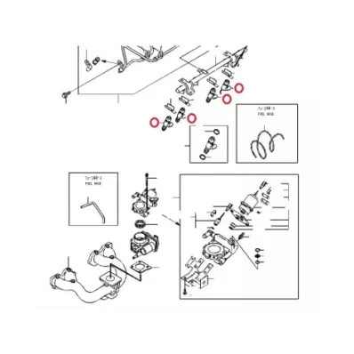 Wtryskiwacz kompletny NISSAN K21 - TYP A
