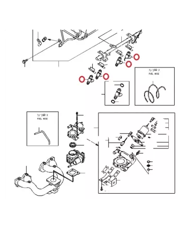 Wtryskiwacz kompletny NISSAN K21 - TYP B