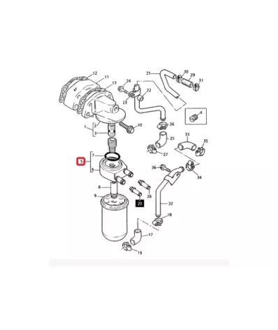 Chłodnica oleju silnika PERKINS 1004-40S