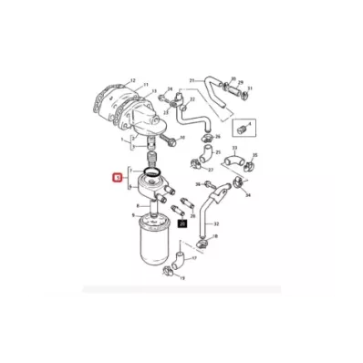 Chłodnica oleju silnika PERKINS 1004-40