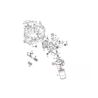 Chłodnica oleju silnika VOLKSWAGEN (VW) BEF