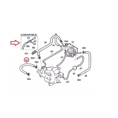 przewód (wąż) gaźnika TOYOTA 5K