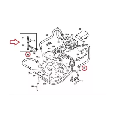 przewód (wąż) gaźnika TOYOTA 4Y