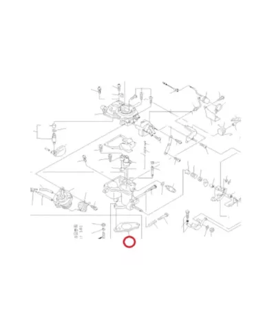 Dystans (uszczelka) podstawy gaźnika NISSAN K25