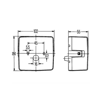 Lampa tylna (tył)  LINDE - (pozycja