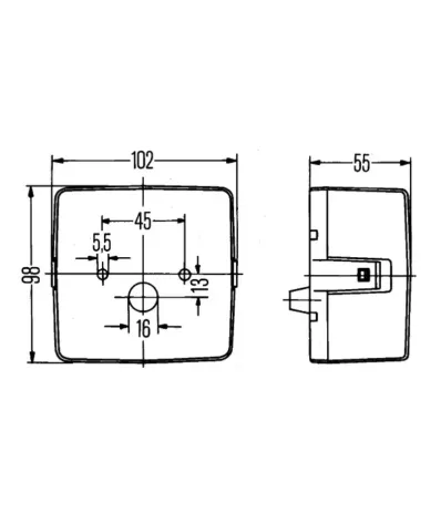 Lampa tylna (tył) DAEWOO-DOOSAN - (pozycja