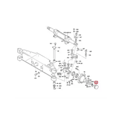 Osłona Piasty TOYOTA - TYŁ