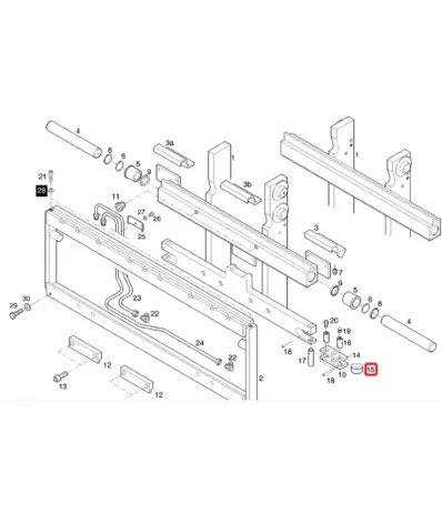 Łożysko (rolka) przesuwu masztu LINDE