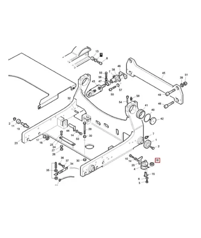 Łożysko (rolka) karetki masztu LINDE