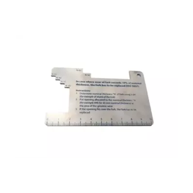 PRZYMIAR DO POMIARU ZUŻYCIA WIDEŁ