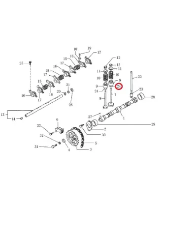 Podkładka sprężyny zaworu głowicy NISSAN K15