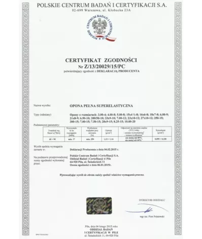 OPONA 200/50-10 PEŁNA ELASTYCZNA QUICK