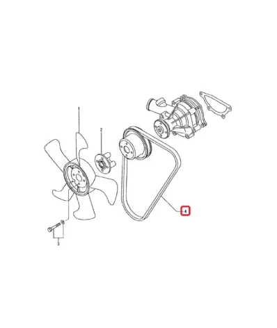 Pasek klinowy MITSUBISHI S3L