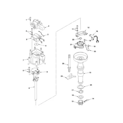 Aparat zapłonowy (zapłonu) GM 4.3L V6 - cewka na kopułce
