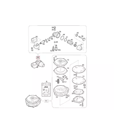 Filtr (elektrozawór) gazu (LPG) HYSTER wózek widłowy