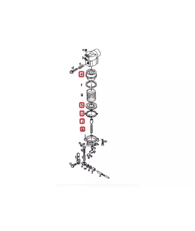 Zestaw naprawczy gaźnika (mieszalnika )  MPCO CA55