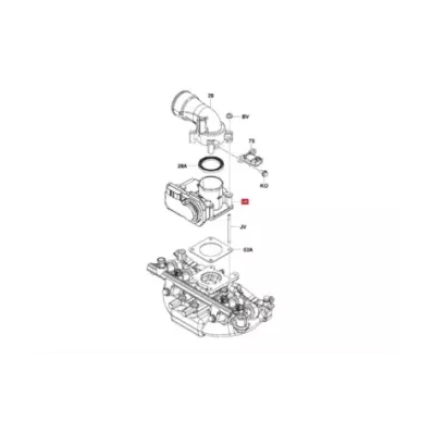 Przepustnica silnika TOYOTA 4Y-E (wtrysk) seria: 7/8