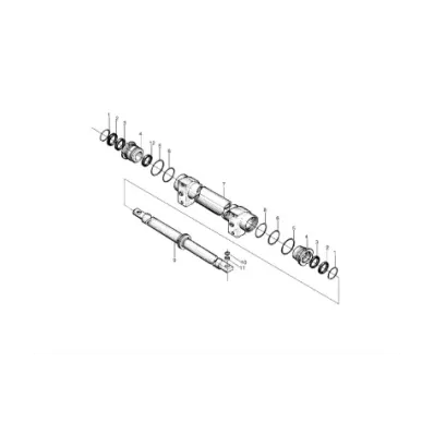 KOMPLET (ZESTAW) USZCZELNIEŃ (USZCZELNIACZ) SIŁOWNIKA SKRĘTU HANGCHA (HC) 1.0-1.8T SERIA: R